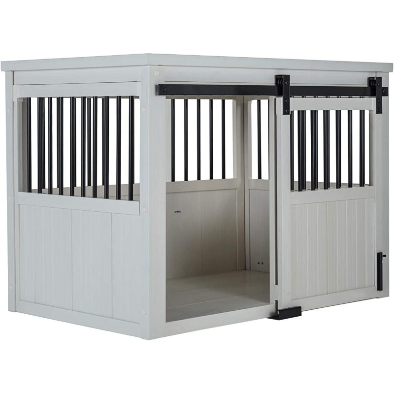 Dog Crate Sliding Barn Door Furniture For Indoor Use