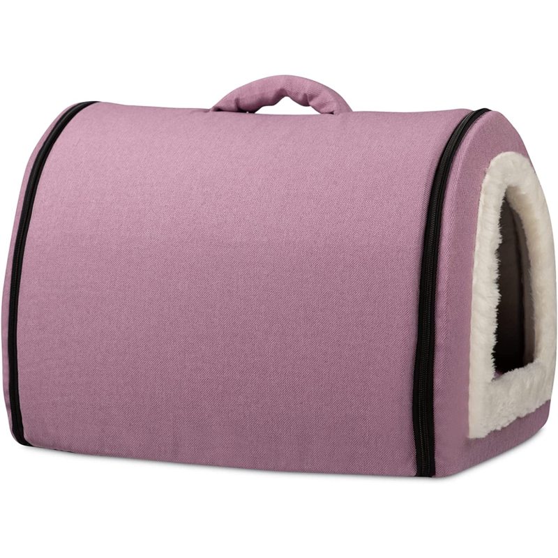 Self-Warming Foldable Cave House Animal Shape Nest Pet Sleeping Bed for Cats and Small Dogs