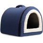 Self-Warming Foldable Cave House Animal Shape Nest Pet Sleeping Bed for Cats and Small Dogs