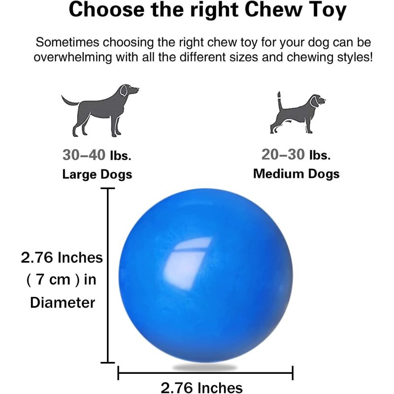 Dog Balls Toys for Aggressive Chewers,Durable Bouncy Dog Ball,Lightweight&Floating,Fetch Toys for Large Medium Dogs to Fetch,