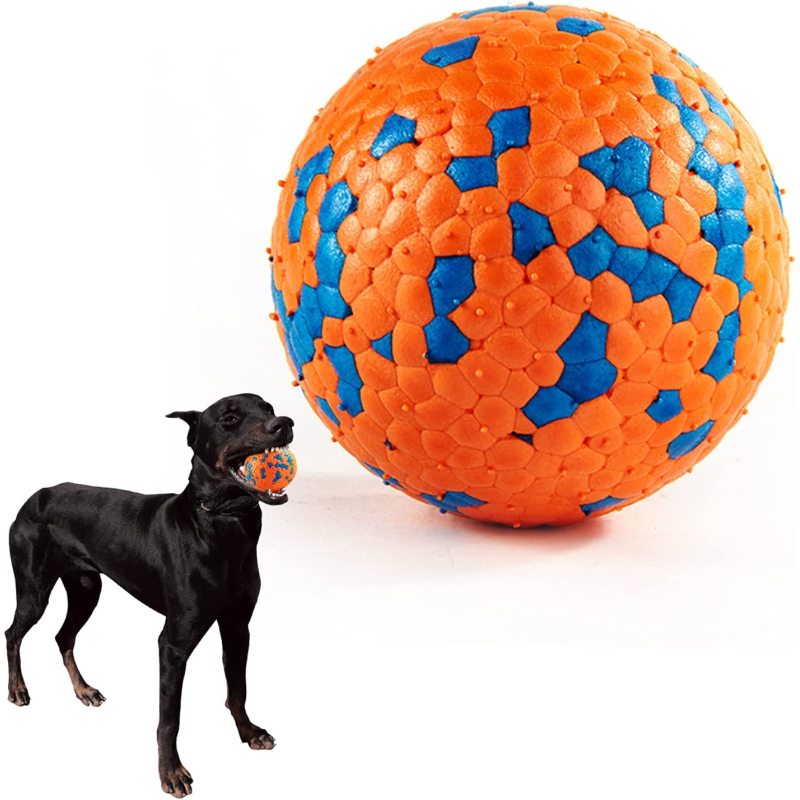 Dog Balls Toys for Aggressive Chewers,Durable Bouncy Dog Ball,Lightweight&Floating,Fetch Toys for Large Medium Dogs to Fetch,