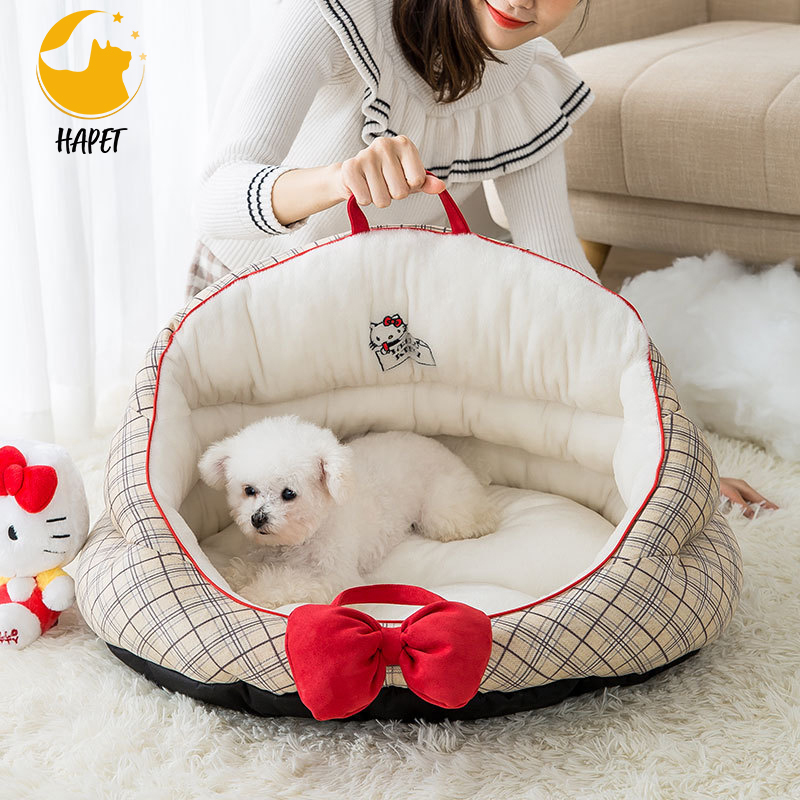 Comfortable Sleep Zone Reversible Cushion Pet Bed for Cats and Small Sized Dogs