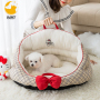 Comfortable Sleep Zone Reversible Cushion Pet Bed for Cats and Small Sized Dogs