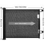 Retractable Baby Gate Dog Gate Easy to Roll and Latch Dogs Gate for Doorways Stairs, Hallways, Deck Banisters Indoor/Outdoor