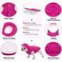 Dog Fleece Hoodie, Windproof Waterproof Dog Coat Fleece & Cotton Lined Warm Dog Jacket, Cold Weather Pet Apparel Clothes Vest