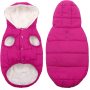 Dog Fleece Hoodie, Windproof Waterproof Dog Coat Fleece & Cotton Lined Warm Dog Jacket, Cold Weather Pet Apparel Clothes Vest