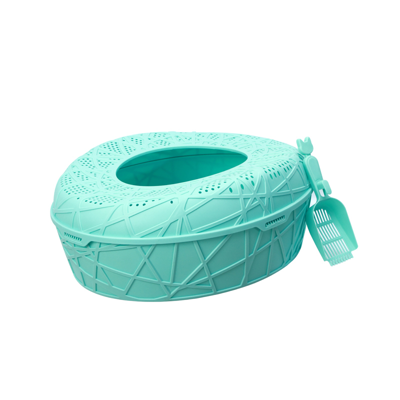 New Blue Plastic Recycled Waterproof cat litter pan cat litter box cat toilet