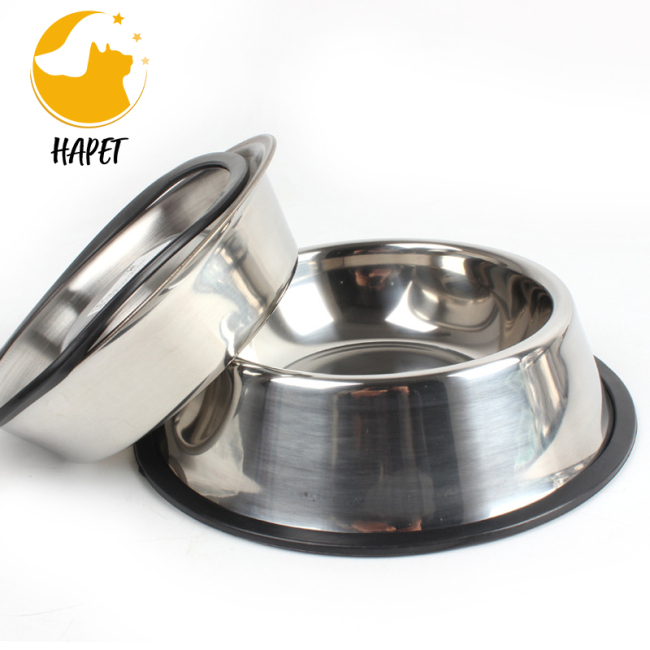 Wholesale Durable Factory Price Stainless Steel Bowl Custom Portable Luxury Pet Bowl