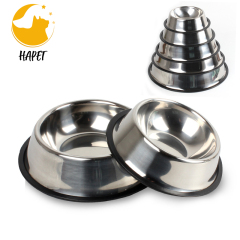 Wholesale Durable Factory Price Stainless Steel Bowl Custom Portable Luxury Pet Bowl