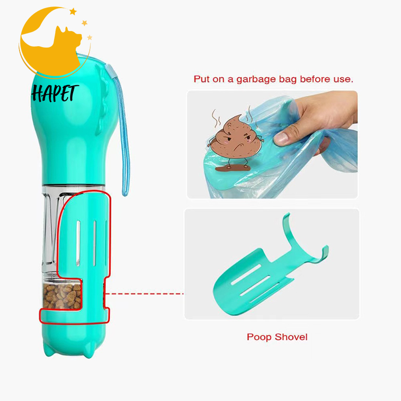 Multifunctional pet accompanying water food cup outdoor portable water pet water drinker