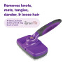 Pet Self Cleaning Slicker Brush For Shedding Hair Grooming Long Haired Or Short Haired Deshedding Tool