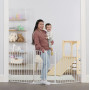 Wall Mounts and Hardware Configurable Baby Gate Use at Living Room For Pet