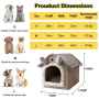 Manufacturing Winter Cat Bed Foldable Indoor Cats Puppy soft warm Cave Pet House With Plush Soft Cushion Velvet pet dog house