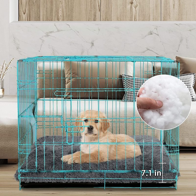 Plush Soft Pet Beds, Dog beds & Furniture Washable Anti Slip Dog Crate Bed for Large Medium Small Dogs