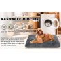 Plush Soft Pet Beds, Dog beds & Furniture Washable Anti Slip Dog Crate Bed for Large Medium Small Dogs