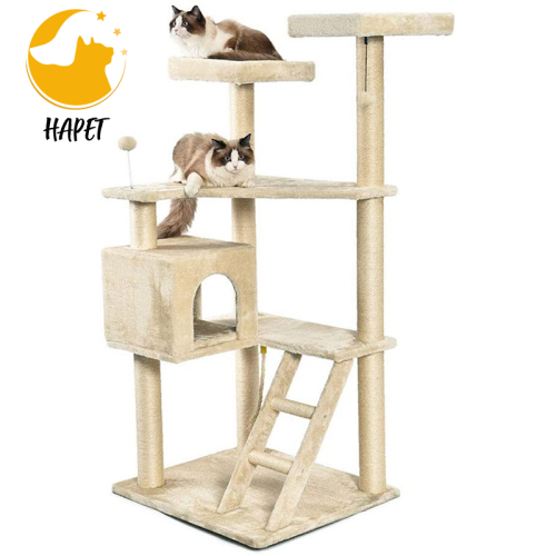 Cat Tower Cat Condo Sisal Scratching Posts with Jump Platform Cat Tree