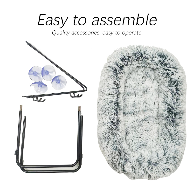 Winter Warm Plush Cat Hammock Space Saving Window Mounted Cat Seat Cat Hammock for Window