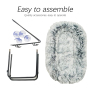 Winter Warm Plush Cat Hammock Space Saving Window Mounted Cat Seat Cat Hammock for Window