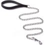 Dog Chain with Padded Handle Metal Dog Leash Large & Medium Size Dogs