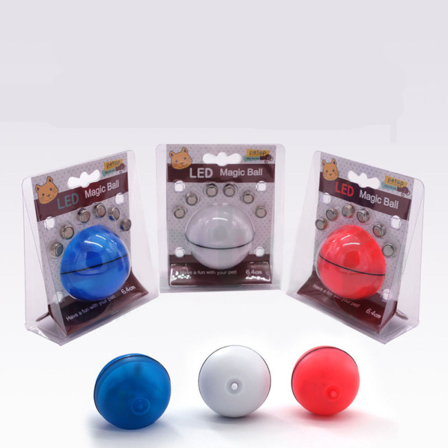 Smart Interactive Cat Toy Self Rotating Ball Electronic USB Rechargeable Pet cat toy smart dog ball