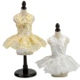 Dog Lace Wedding Dress Tutu Skirt Puppy Cat Floral Princess Dress Pet Birthday Party Costume for Spring Summer