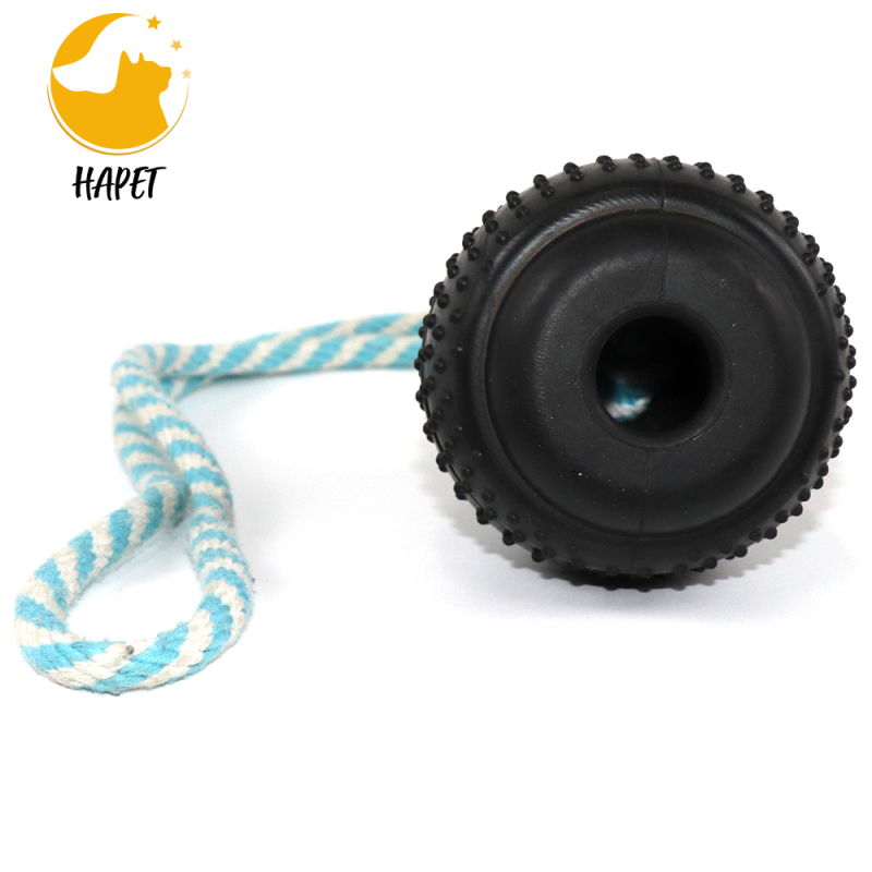 Durable Dog Tug Toy Chew Toy Treat Dispenser Non-Toxic Pet-Safe