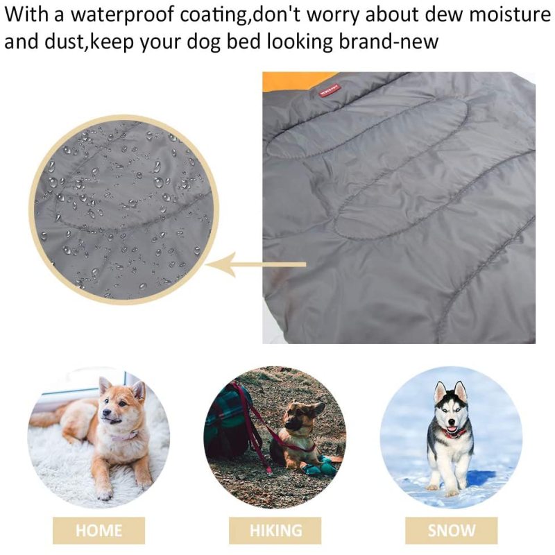 Self Warming Waterproof Cat Dog Cushion Bed Pad Sack Packable Cave Tent Sleeping Bag Nest Outdoor Pet Bed Burrow Hut Pet Bed Mat