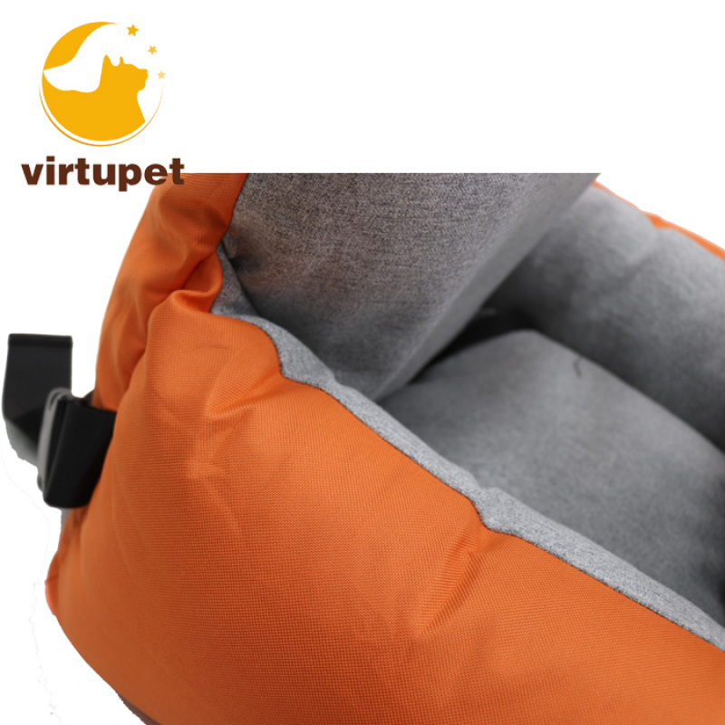 Pet Car Seat Deluxe Travel Bed Dog Booster Car Seat Premium Quality with Clip-on Safety Leash memory foam dog travel bed