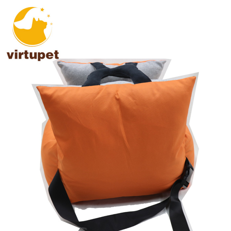 Pet Car Seat Deluxe Travel Bed Dog Booster Car Seat Premium Quality with Clip-on Safety Leash memory foam dog travel bed