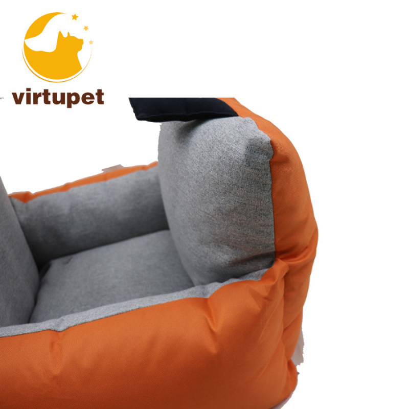 Pet Car Seat Deluxe Travel Bed Dog Booster Car Seat Premium Quality with Clip-on Safety Leash memory foam dog travel bed