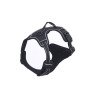 High Quality Black Durable Dog Harness With Reflective Band custom dog harness