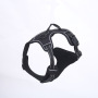 High Quality Black Durable Dog Harness With Reflective Band custom dog harness