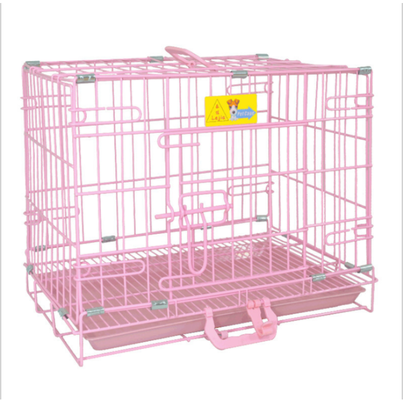 Dog Crates for Dogs - Dog Crate Pet Cage Double-Door Wire Metal Kennel Cages with Divider Panel & Tray Foldable & Portable