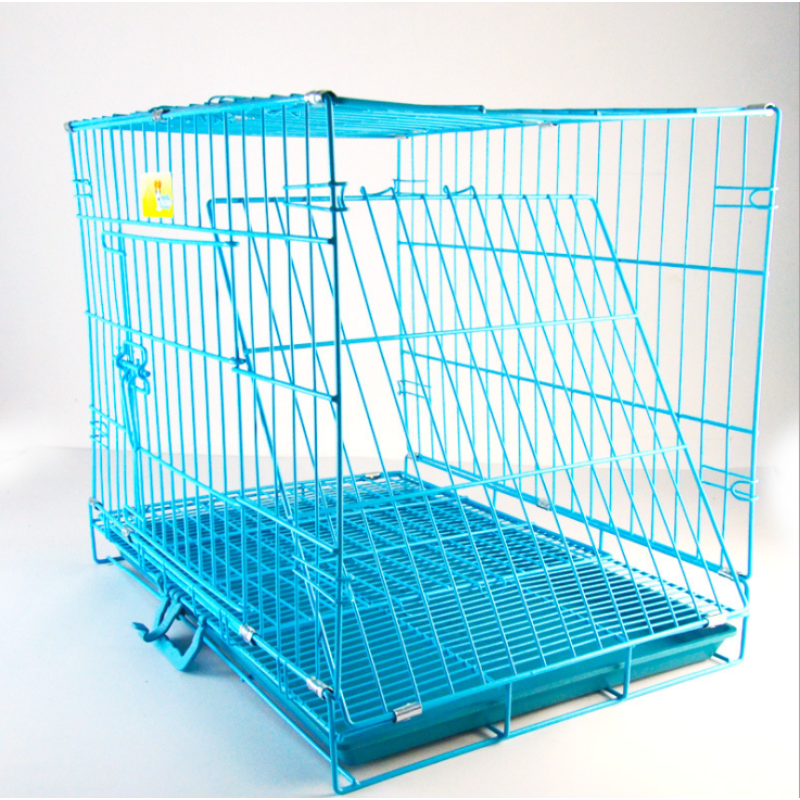 Dog Crates for Dogs - Dog Crate Pet Cage Double-Door Wire Metal Kennel Cages with Divider Panel & Tray Foldable & Portable