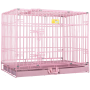 Dog Crates for Dogs - Dog Crate Pet Cage Double-Door Wire Metal Kennel Cages with Divider Panel & Tray Foldable & Portable