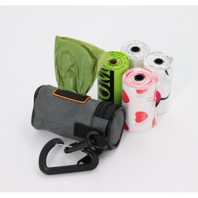Biodegradable Dog Poop Bags Extra Thick and Strong Customized Printing Dispenser with bags