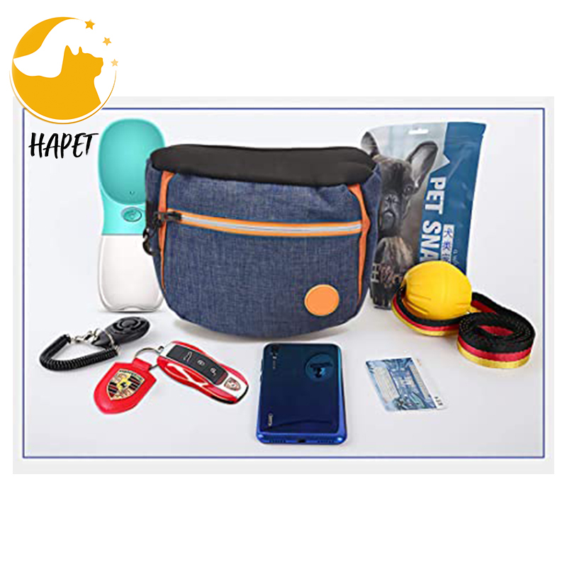 Dog Treat Pouch for Training Portable Dog Walking Fanny Pack Built