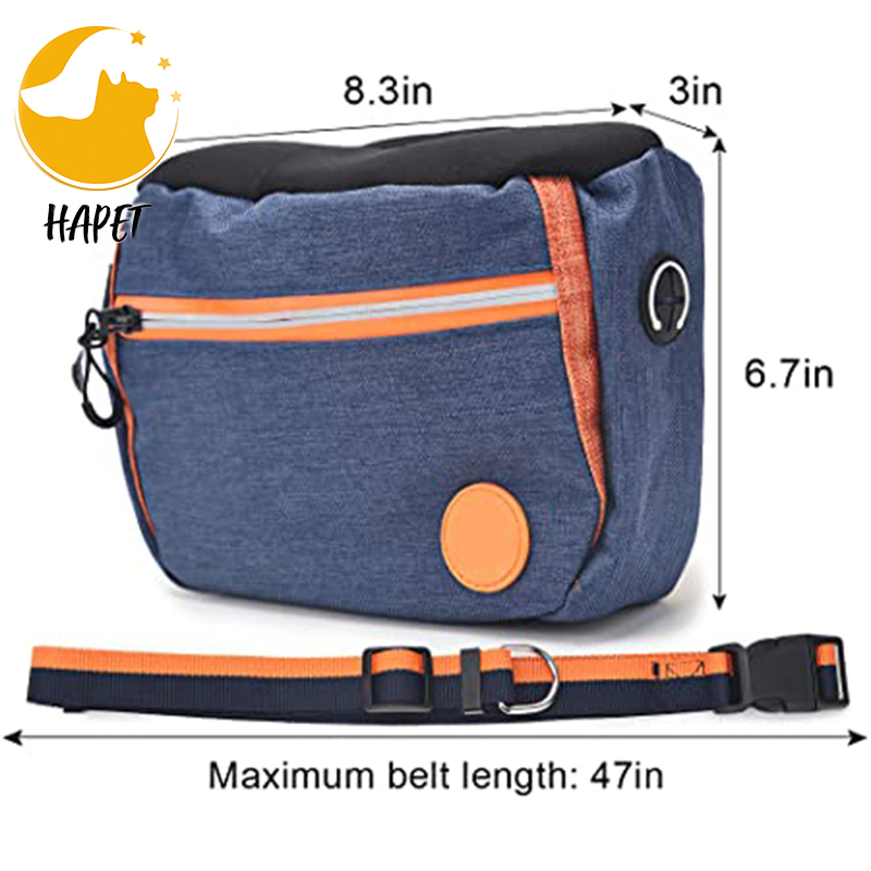 Dog Treat Pouch for Training Portable Dog Walking Fanny Pack Built