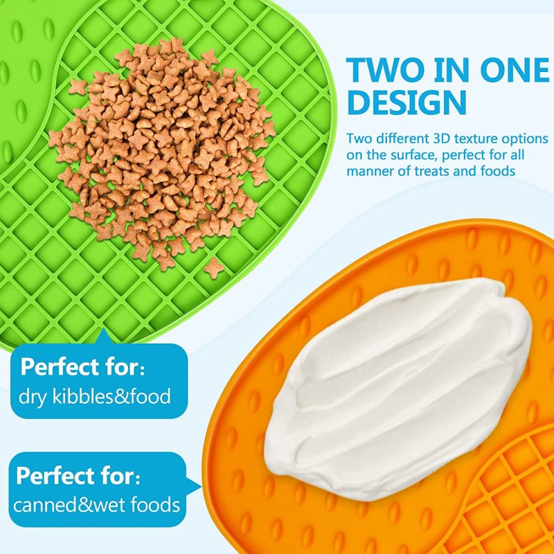 Pet Calming Dog Treat Pads apple Pet Licking Mat Slow Feeder Cat Training Perfect