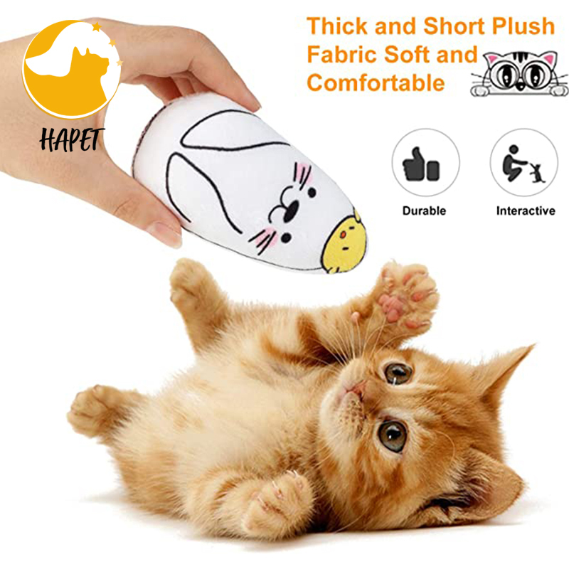 Plush Animal Shape Toys Cute Cat Interactive Catnip Toys for Indoor Cats