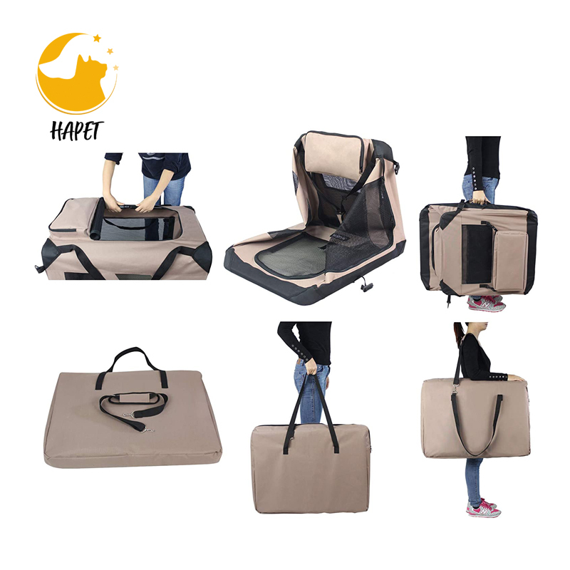 Bicycle Basket for Dogs and Cats Sport Style Light Nylon Material Detachable Carrier with Shoulder Strap Removable
