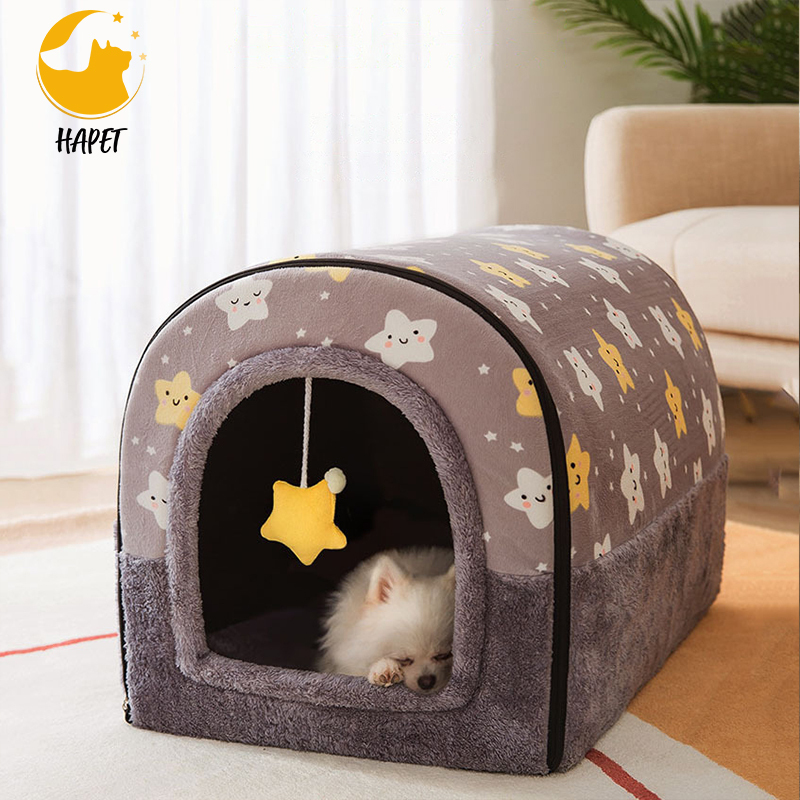 Cozy Pet Bed House Warm Cave Sleeping Bed Nest for Cats and Dogs Pet Supplies