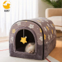 Cozy Pet Bed House Warm Cave Sleeping Bed Nest for Cats and Dogs Pet Supplies