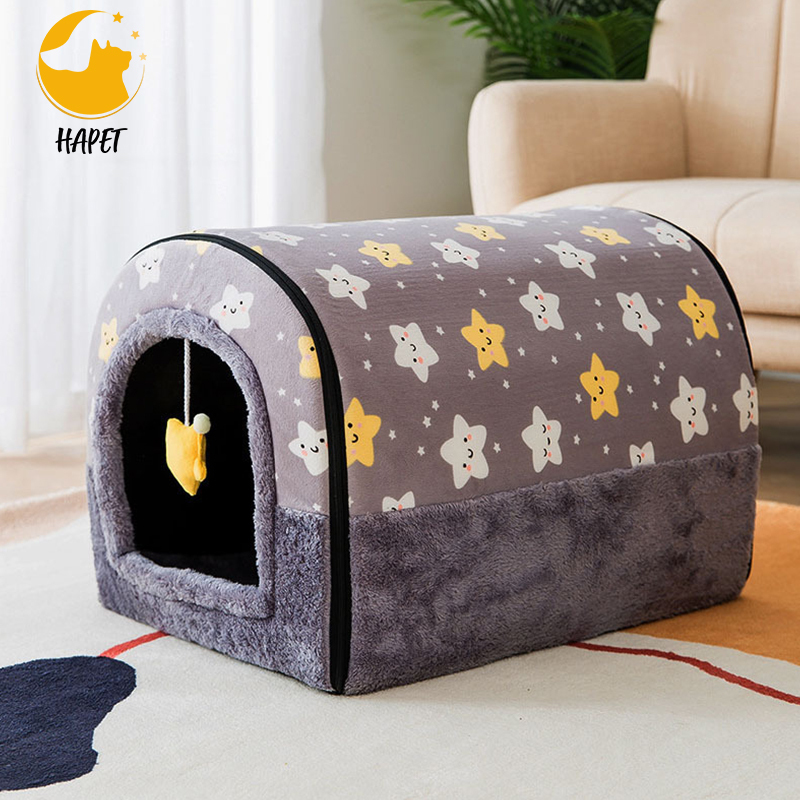 Cozy Pet Bed House Warm Cave Sleeping Bed Nest for Cats and Dogs Pet Supplies