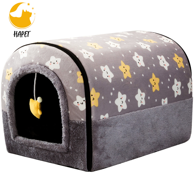 Cozy Pet Bed House Warm Cave Sleeping Bed Nest for Cats and Dogs Pet Supplies