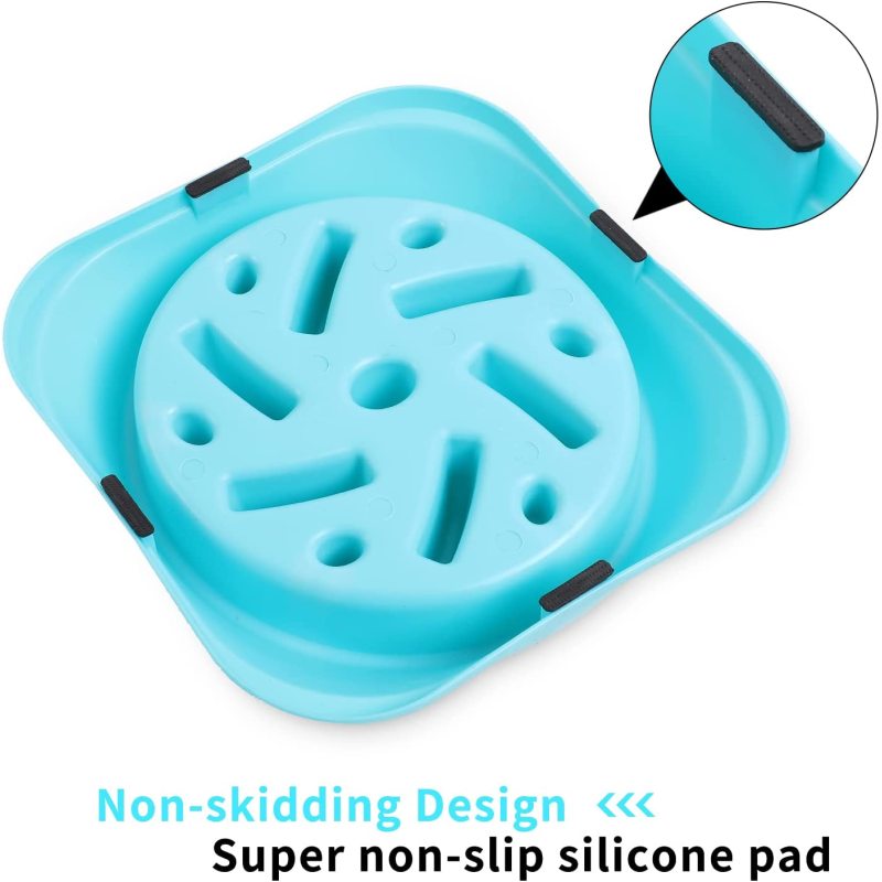 Interactive Bloat Durable Slow Feeder Dog Bowls Preventing Choking Healthy
