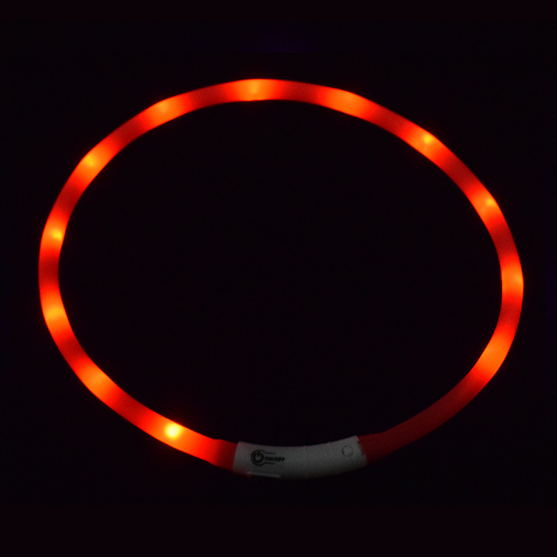 Wholesale Customized Pet Night Safety Flashing Luminous Led Dog Cat Collar Customized Usb Rechargeable Light up Led Pet Collar