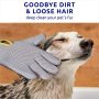 Fellpflegehandschuhe für Haustiere – Hundebürste zum Entfernen von Haaren und Fellverlust – Zubehör für Hunde und Katzen