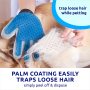 Fellpflegehandschuhe für Haustiere – Hundebürste zum Entfernen von Haaren und Fellverlust – Zubehör für Hunde und Katzen
