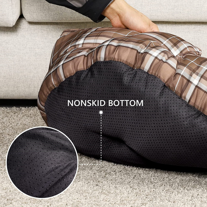 Dog Bed for Small Dogs, Round Cat Beds for Indoor Cats, Round Pet Bed for Puppy and Kitten with Slip-Resistant Bottom